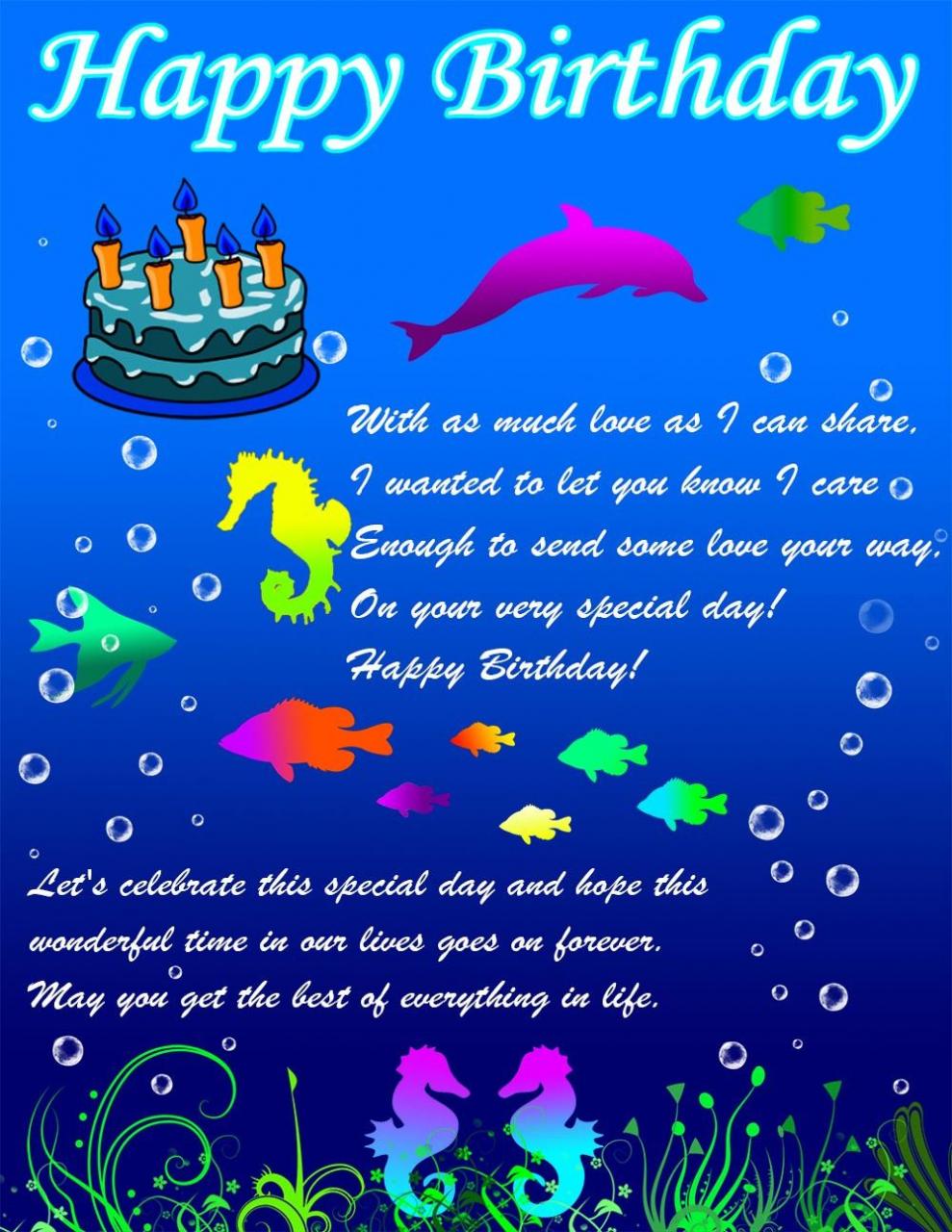 Happy Birthday E Card Inspirational Example Greeting Card Happy ...