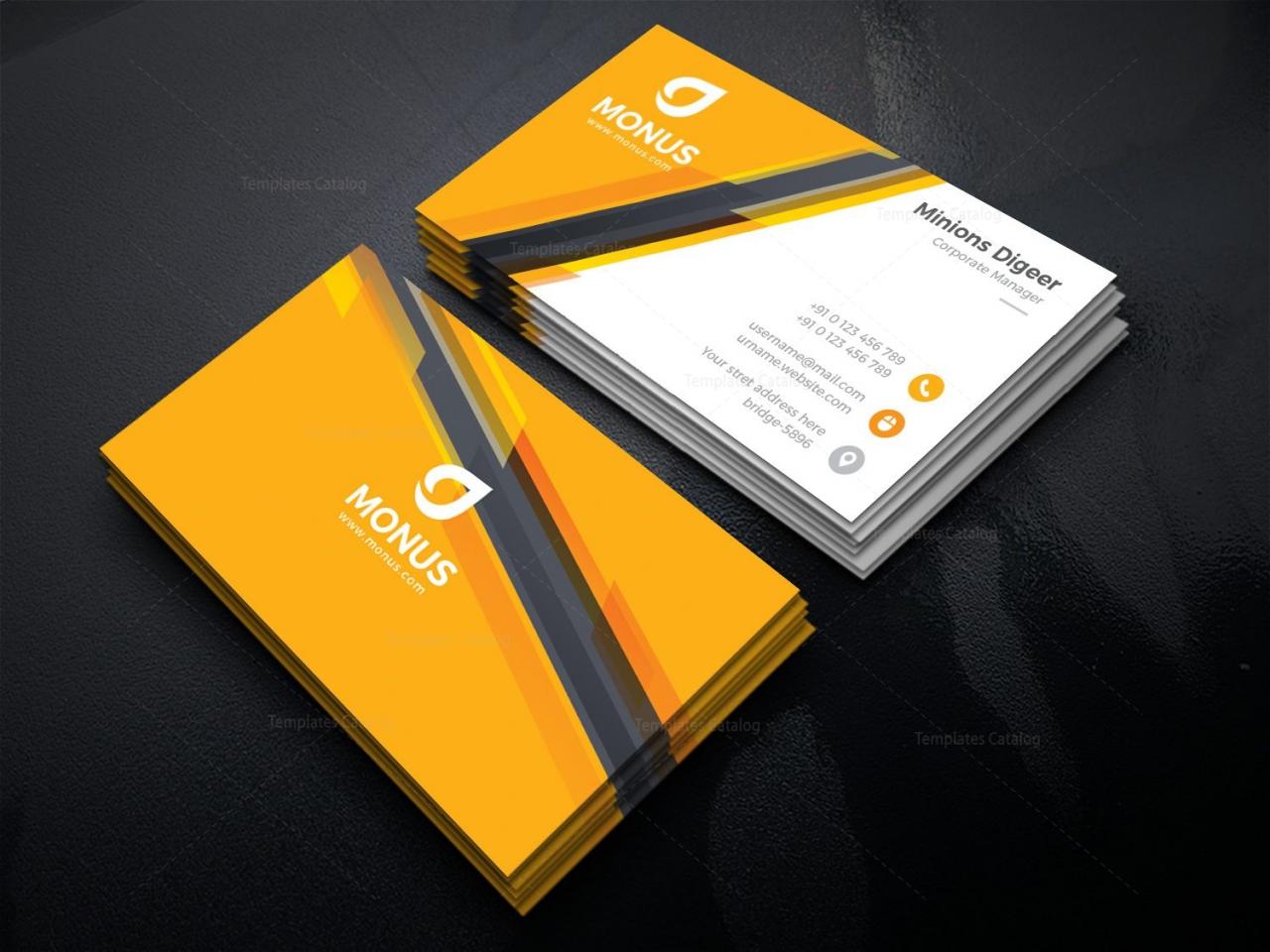 Awesome Corporate Business Card Design Template - Graphic Prime ...